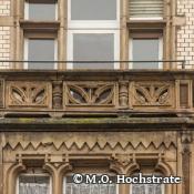 Das Hauses Bodelschwing  in der Karlsruher Südweststadt vor der